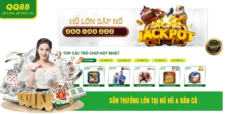 QQ88 TOP | Trang Chủ Duy Nhất Nhà Cái QQ88.COM #1 Việt Nam 17 Săn thưởng hấp dẫn tại Nổ hũ & Bắn cá